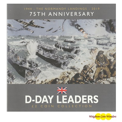 2019 £2 BU Coin Pack (3 Coins) - D-Day Leaders - Click Image to Close